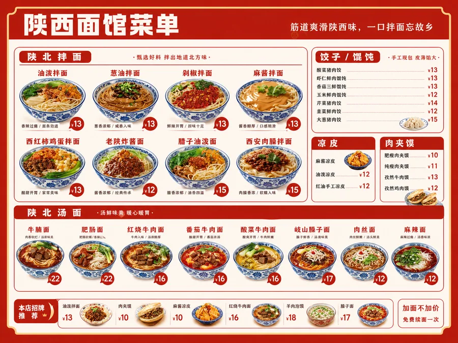 餐饮菜单